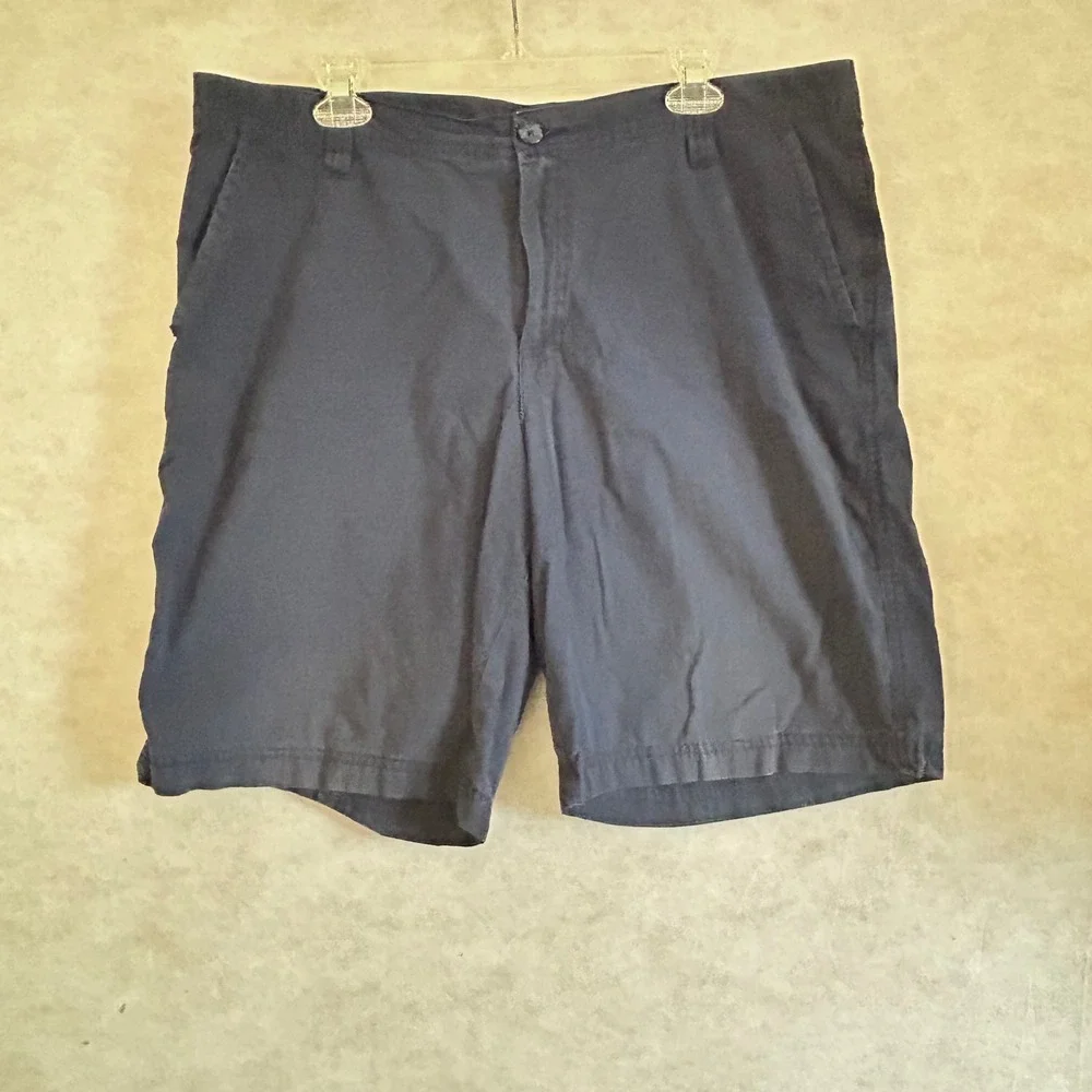 Columbia Mens Navy Blue Cotton Utility‎ Shorts 38W 10L AM4471